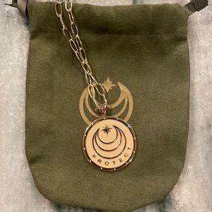 14kt gold plated Jane Win necklace - 16 in link chai.